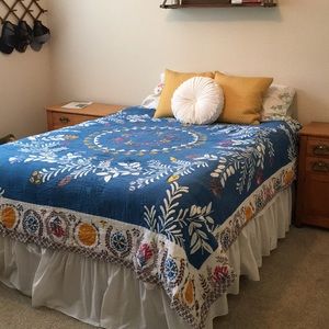 Anthropologie Queen/Full Bedding Zocalo Quilt